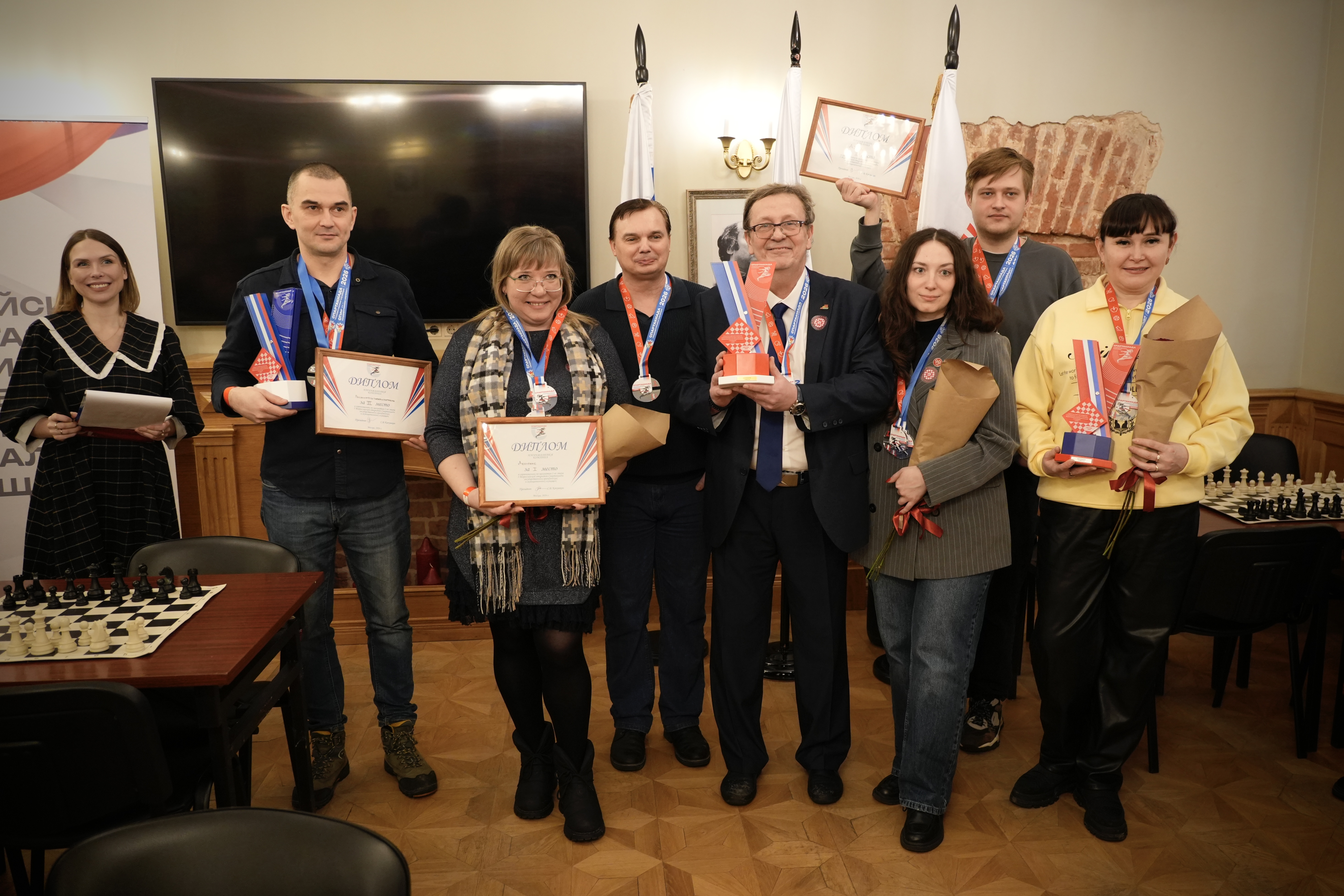 В Москве прошли соревнования по шахматам в рамках 1-й Всероссийской открытой Спартакиады государственных гражданских и муниципальных служащих